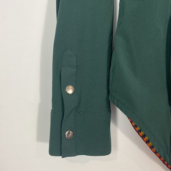 Without Walls Green Floral Button Up Jacket Size XS - Picture 4 of 8